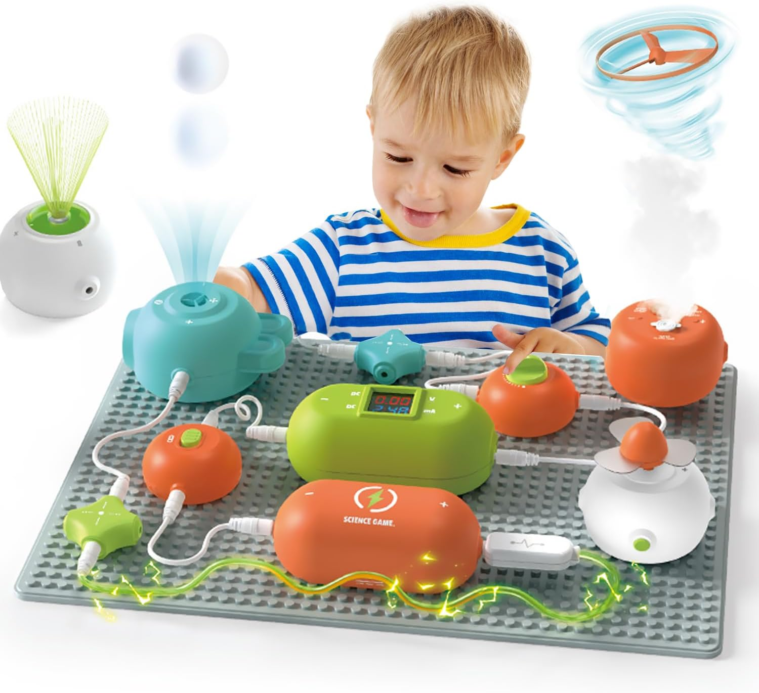 Circuit Kits for Kids - Electronics Exploration Kit over 64 Projects, Physics Science Kits for Kids with Full Project Manual, Circuits Block Board STEM Educational Toy for Boys Girls Toddlers 3+ image number 2