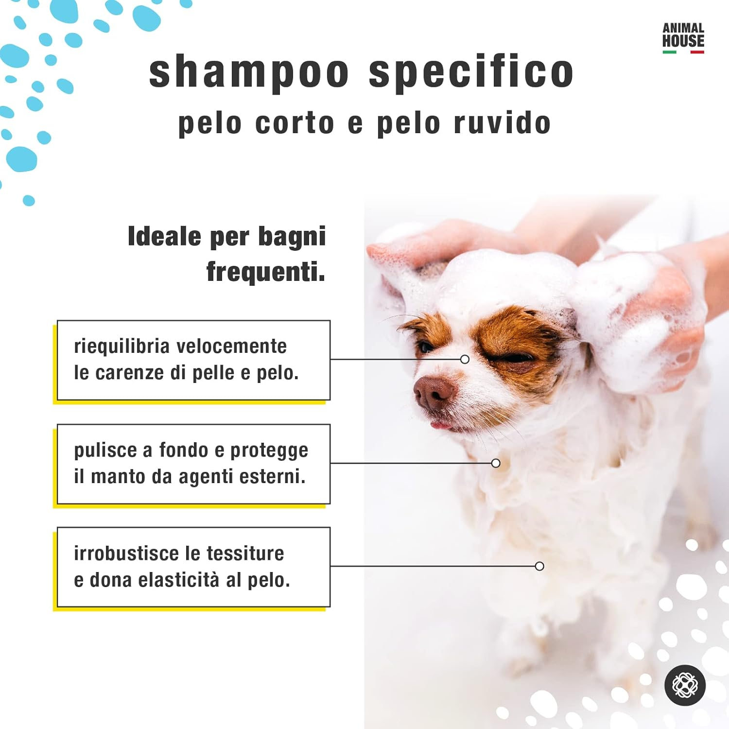 Animal House - Liquid Shampoo - Natural - Hypoallergenic - Fragrant - Free from Animal Testing (Rough Coat, 1)