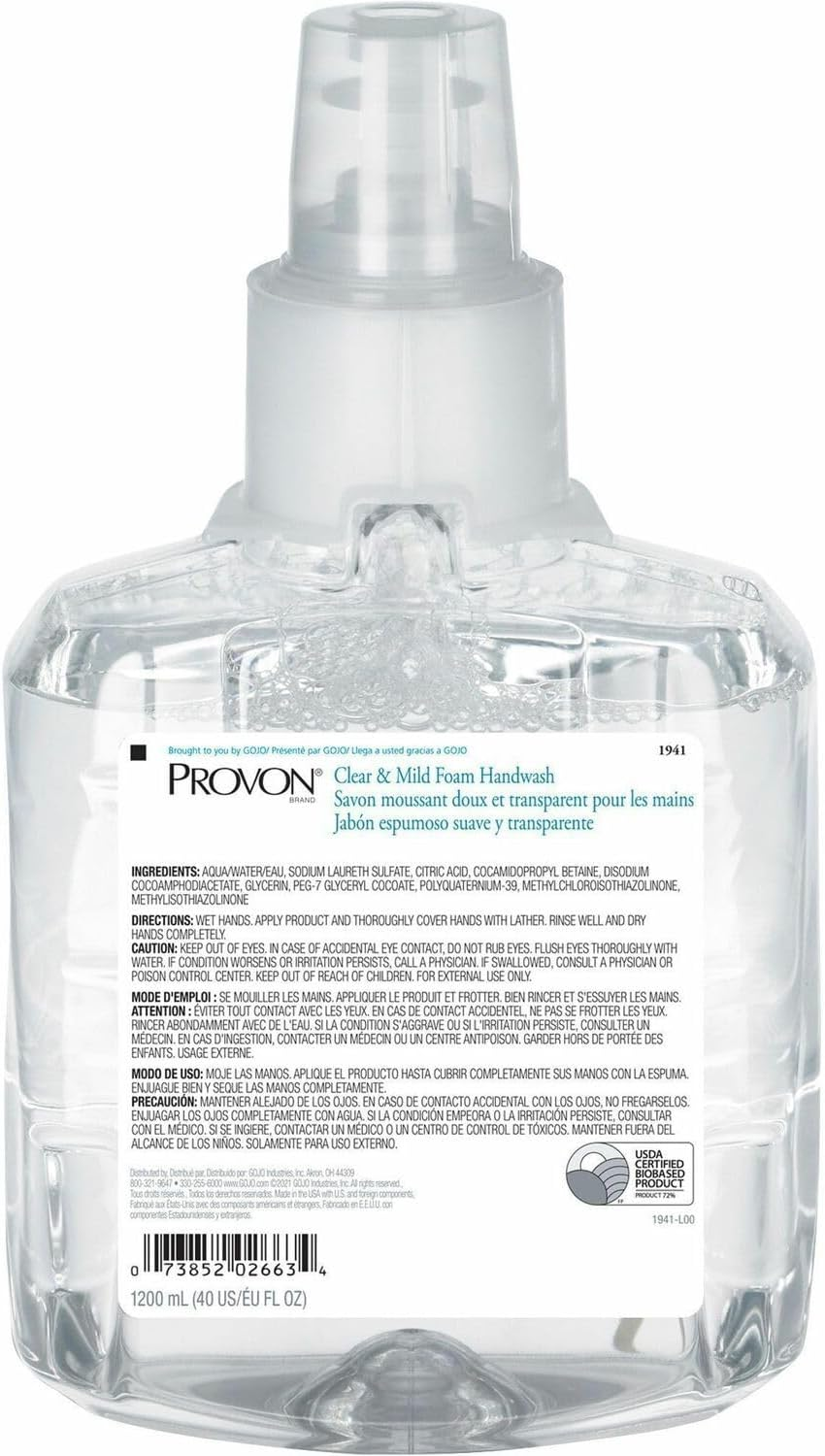 Clear & Mild Foam Hand Wash, 1200Ml Refill, Unscented image number 6