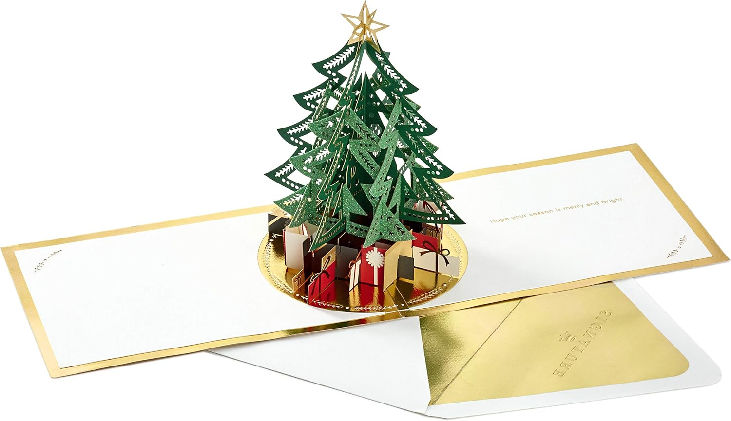 Hallmark Signature Paper Wonder Pop up Christmas Card (Christmas Tree) image number 5