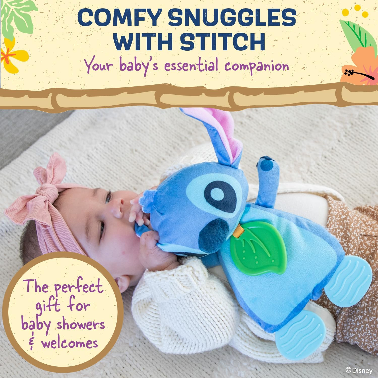 Disney Baby Stitch Blanket Teether image number 2