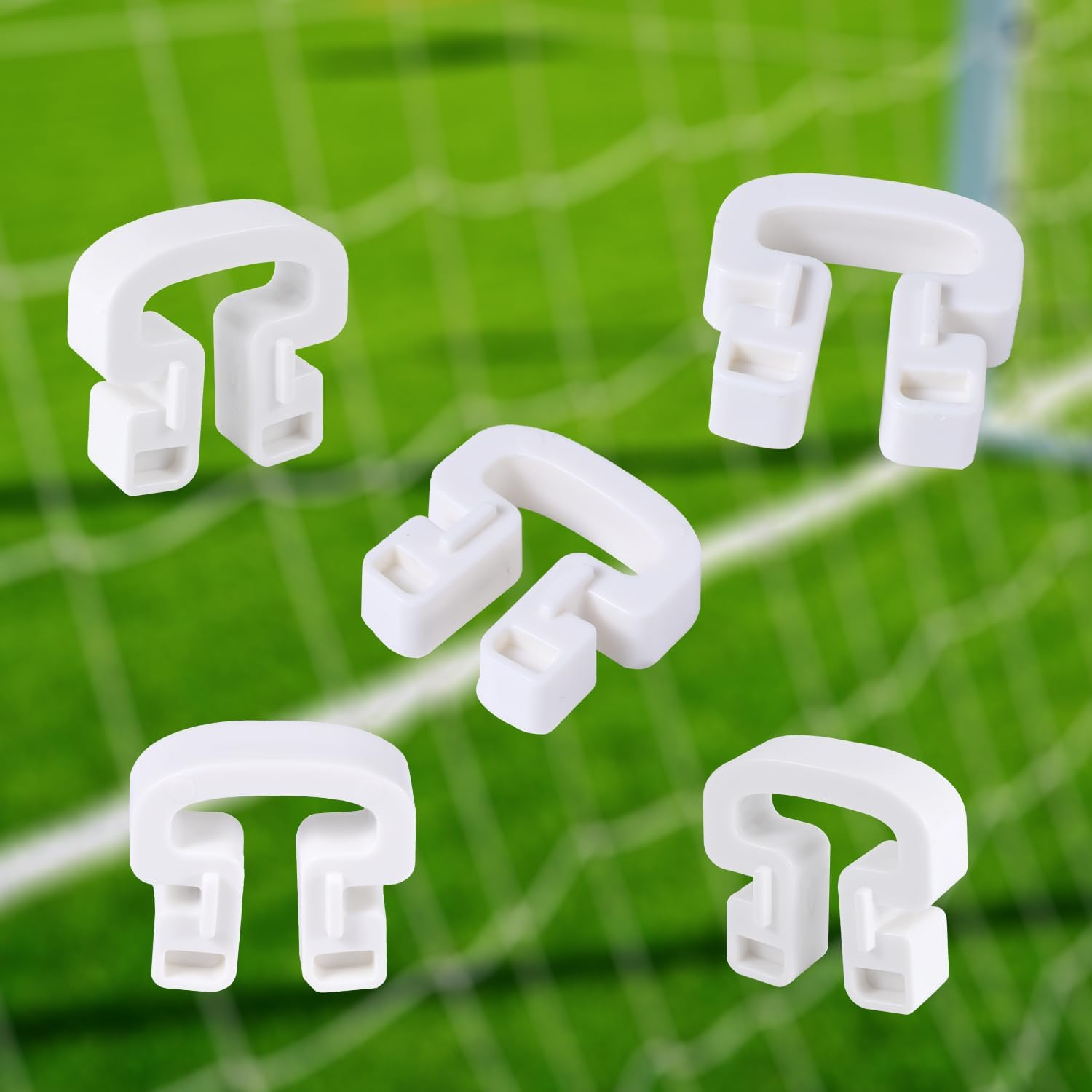 30Pcs Soccer Net Clips, 1.26X1.18 Inch ABS Net Connection Clips Net Lock Clip Soccer Goal Net Repair Replacement Attachment for Playground Stadium Sport Training Equipment Accessories image number 5