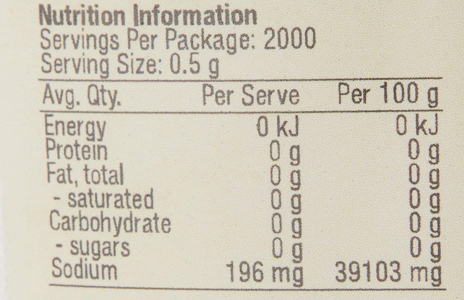 Chef'S Choice Natural Australian Premium Cooking Salt Bag, 1 Kg image number 1