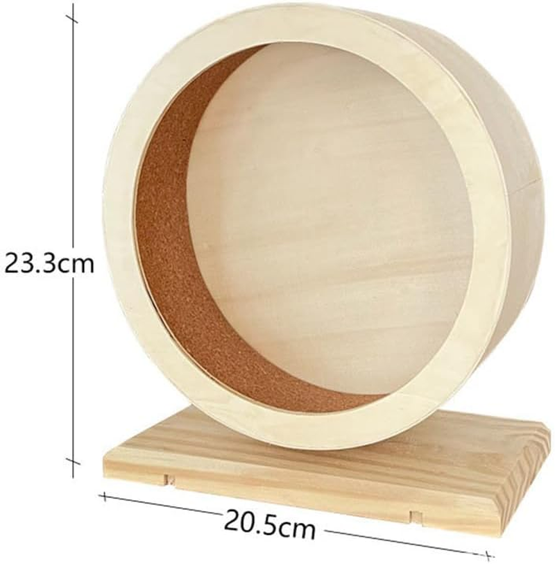 Pet Sports Equipment, Wooden Silent Hamster Wheel, Hamster & Guinea Pig Exercise Wheel, Cat & Dog Treadmill, Indoor Use,Allowing Your Pet to Play Freely,Sturdy and Durable,Aesthetically Pleasing image number 6