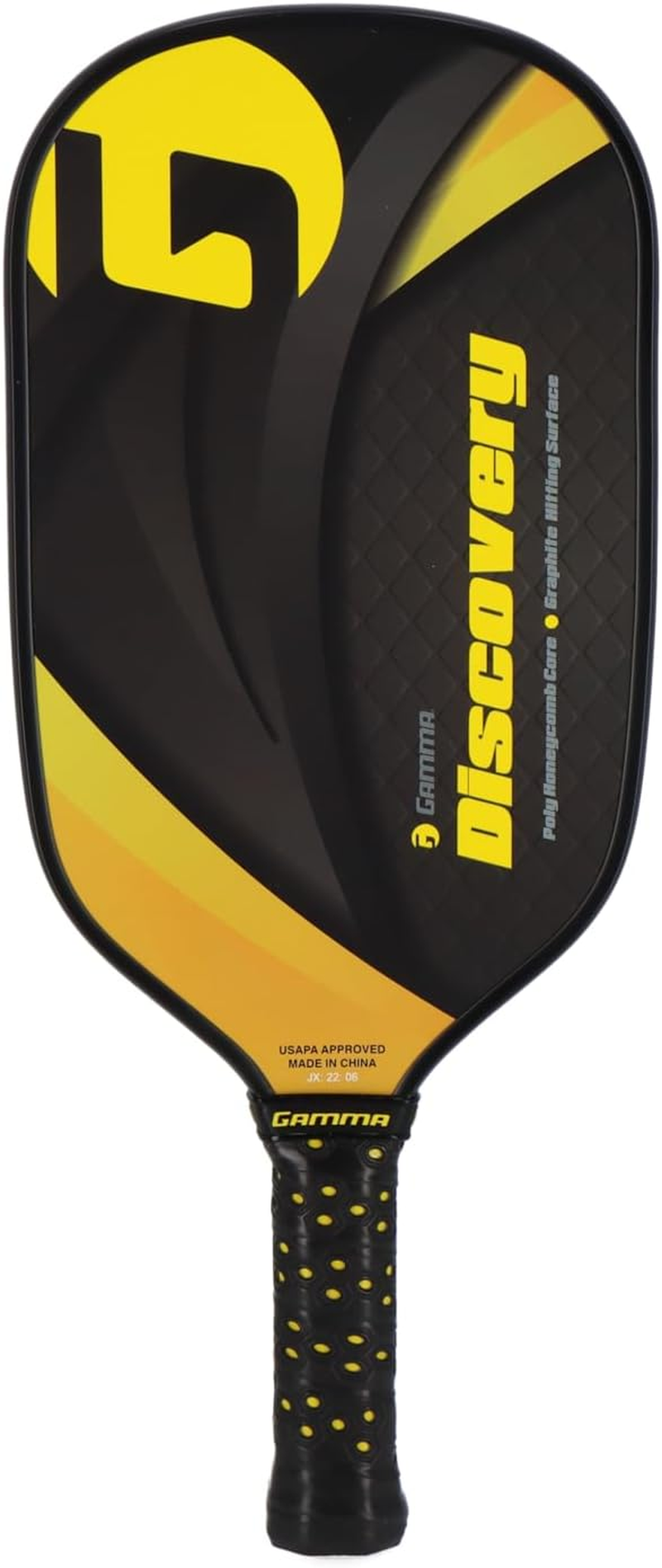 Gamma Sports 2.0 Pickleball Paddles: USAPA Approved, Textured Graphite or Fiberglass Surface, Honeycombed Aramid Core, Durable Flush-Fit Edge Guard, and Firm Honeycomb Grip, Indoor or Outdoor Play