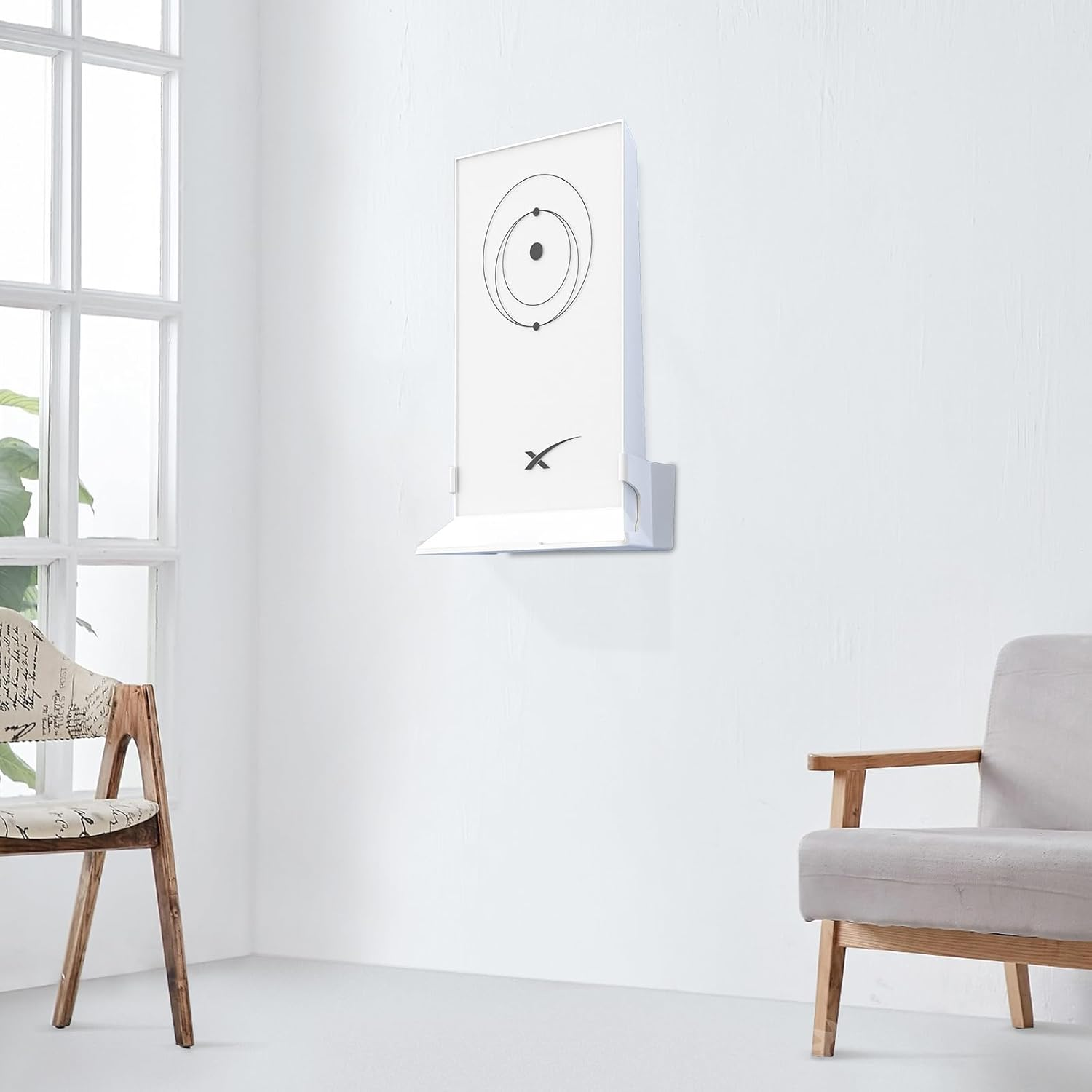 HOLACA Dedicated PC Material Wall Mount Bracket for Starlink Mesh Router V2 - (Incl. Screws)｜White｜Aesthetic&middot;Durable&middot;Secure image number 1