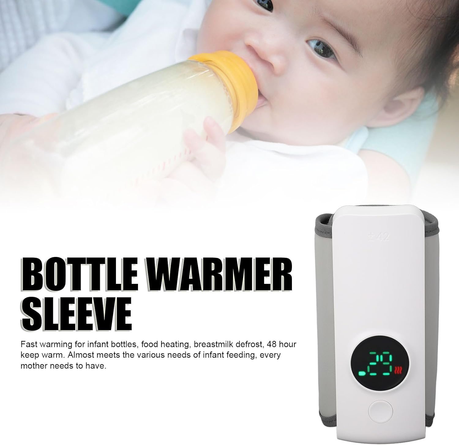 Portable Milk Warmer for Travel, Portable Bottle Warmer with Fast Heating, Meet Your Feeding Needs, Lightweight Design image number 6