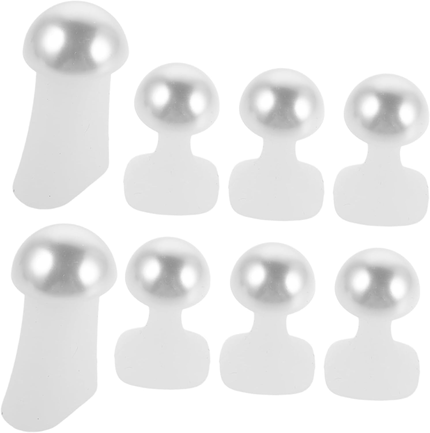 HAPINARY 24Pcs Nail Toe Separator Nail Tools Toe Separators Finger Divider Silica Gel White image number 6