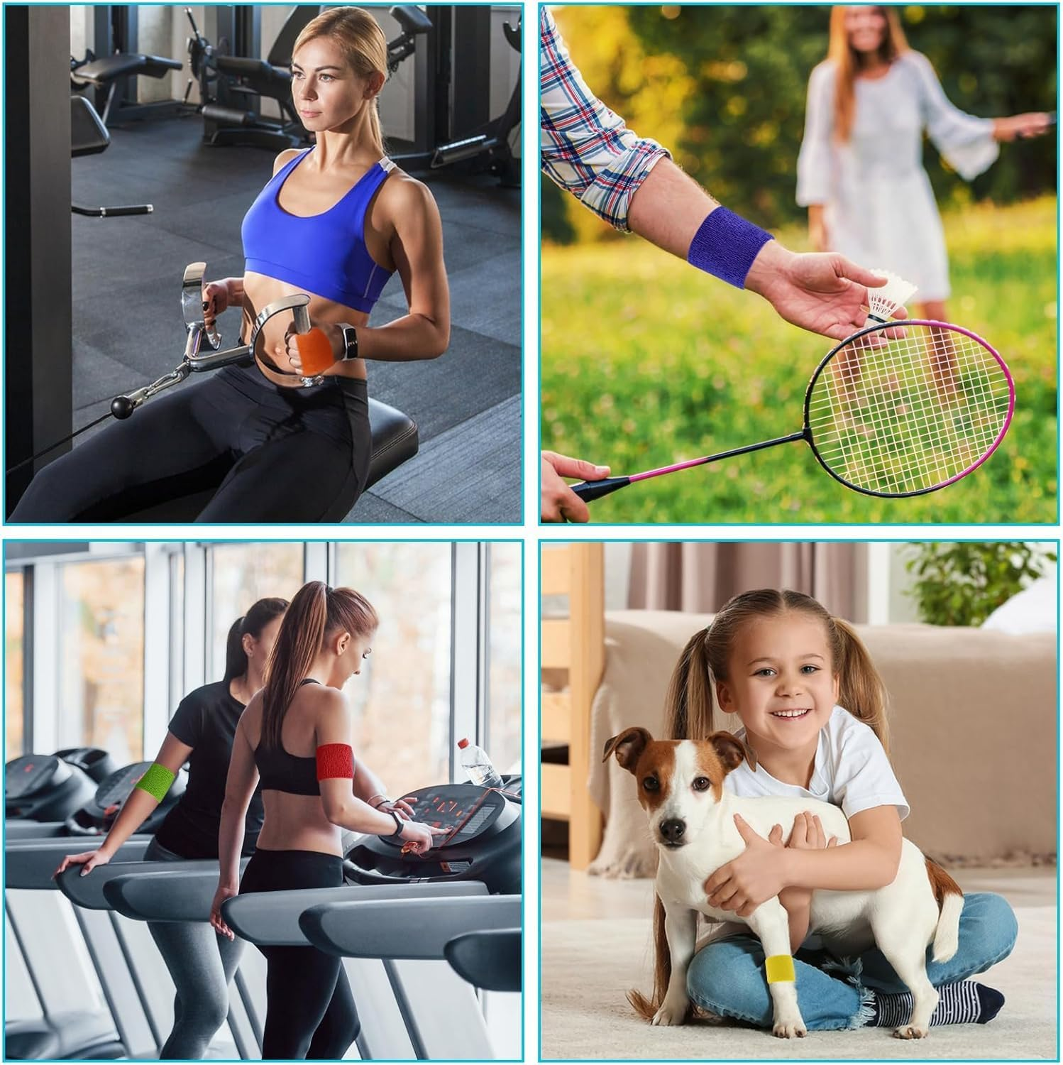 Self Adhesive Bandage Cohesive Bandage,12Roll Self Adhesive Bandage Wrap Elastic Cohesive Wrap,Self Adhesive Cohesive Bandages Elastic Athletic Sports Tape,Athletic Elastic Cohesive Bandage for Sports