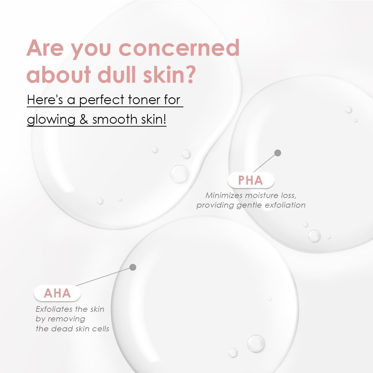 Glowiest AHA PHA Skin Perfecting Peekaboo Toner - K-Beauty Face Toner, Exfoliating Treatment, Blemishes, Niacinamide, Pore Refining, Hydrating L Witch Hazel Toner (Small) image number 3