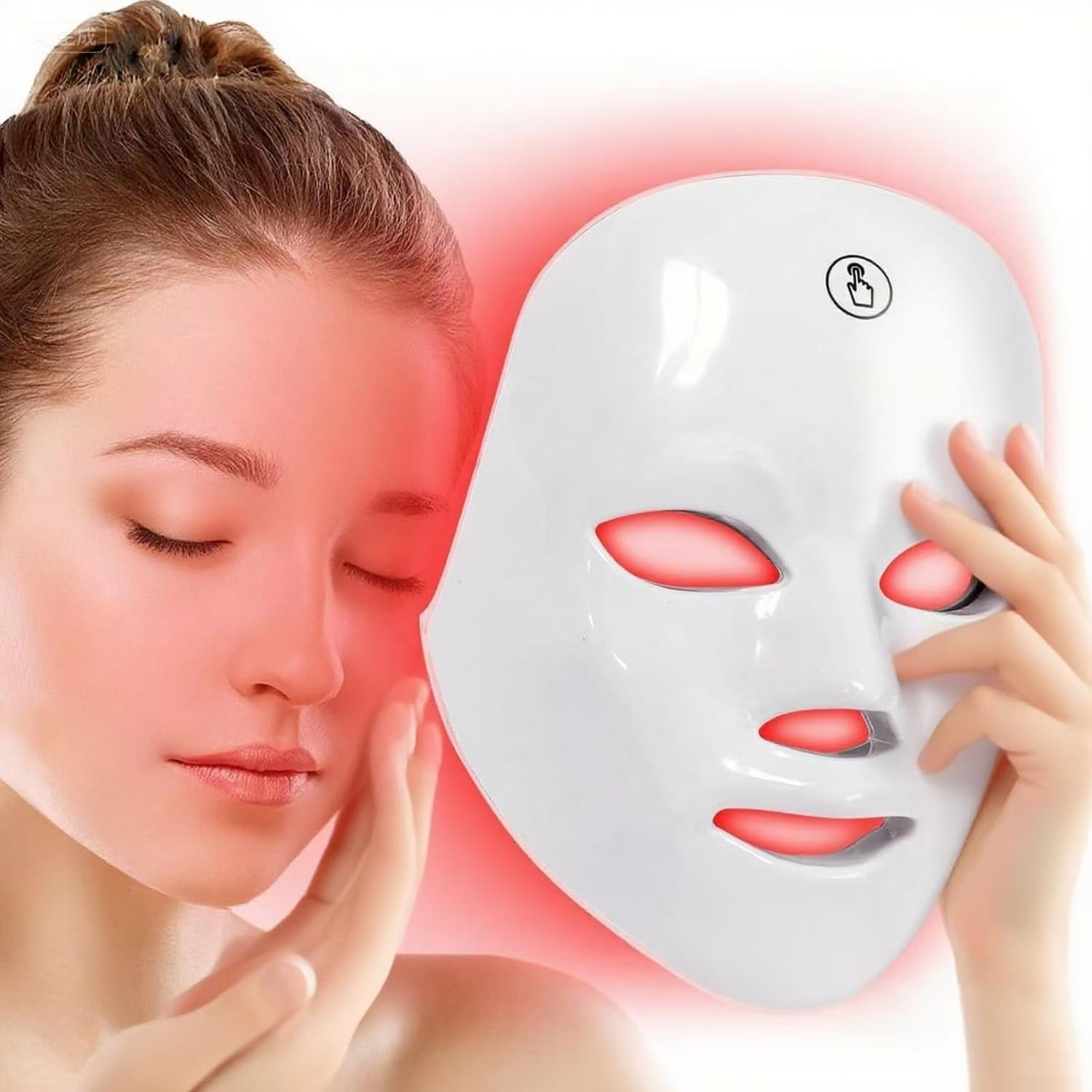 SBERAY Red Light Therapy Face Mask, 7 Colors LED Face Mask, Portable Rechargeable LED Mask Light Therapy Facial Skin Care Device for Anti-Aging at Home, Salon, Travel image number 5