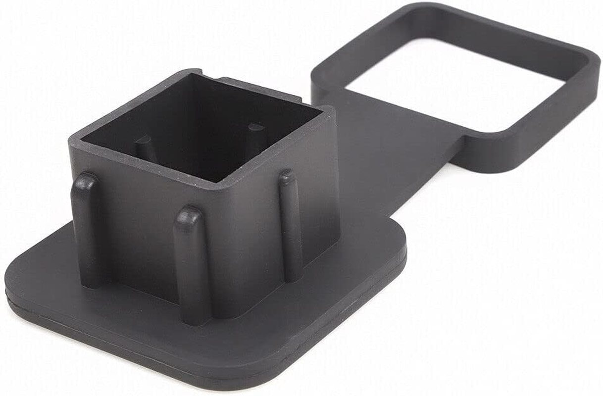 Rubber Tow Bar Cover Receivers Durable Car Trailer Hitch Plug Tube Cap Protector image number 2