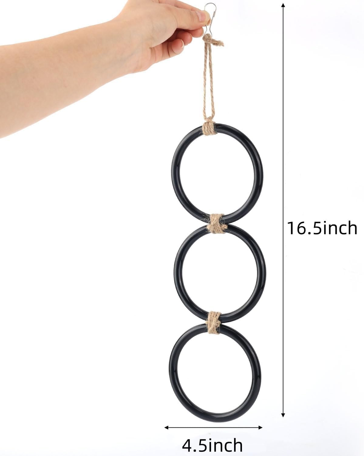 Snake Enrichment Rings - Climbing Toys for Ball Pythons & Corn Snakes, Reptile Playground Accessories with Textured Surface image number 5