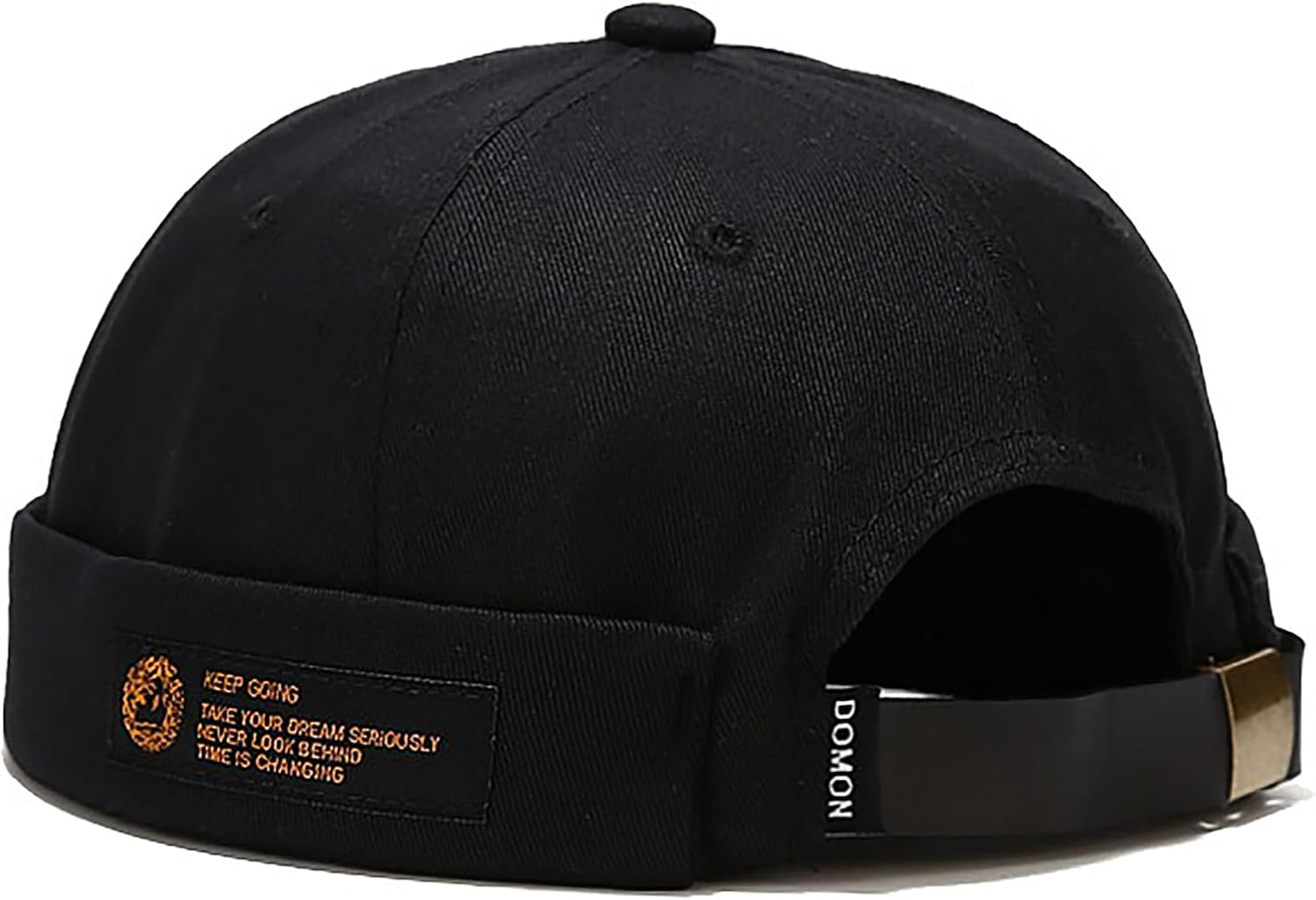 Malaxlx Mens Docker Hat Cap Brimless Hats Beanie Skull Cap Worker Sailor Cap Rolled Cuff Retro Adjustable