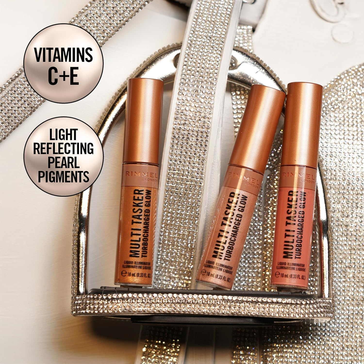 Rimmel Multi Tasker Turbocharged Glow, 008 It'S Giving Bronze, 10Ml - Iconic As Usual image number 7