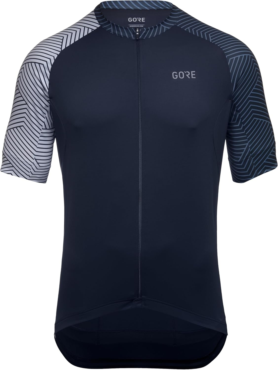 GORE WEAR Men'S Short Sleeve Cycling Jersey, C5, Sphere Blue/White