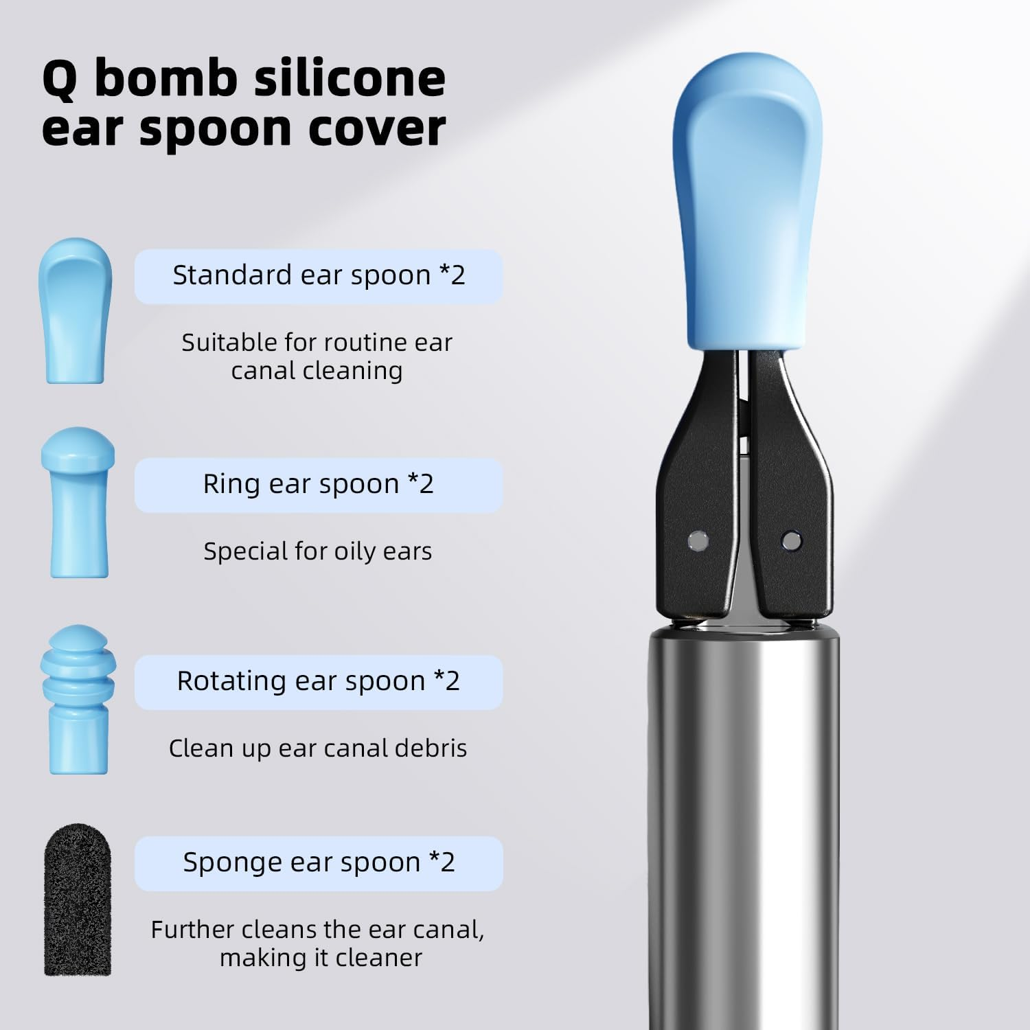 Ear Wax Removal with Tweezers - 1080P HD Ear Cleaner Ear Camera Otoscope, Omni-Direction Ear Pick Tweezer, Real-Time Remote Video,Multi Earwax Cleaning Replacement Kits image number 2