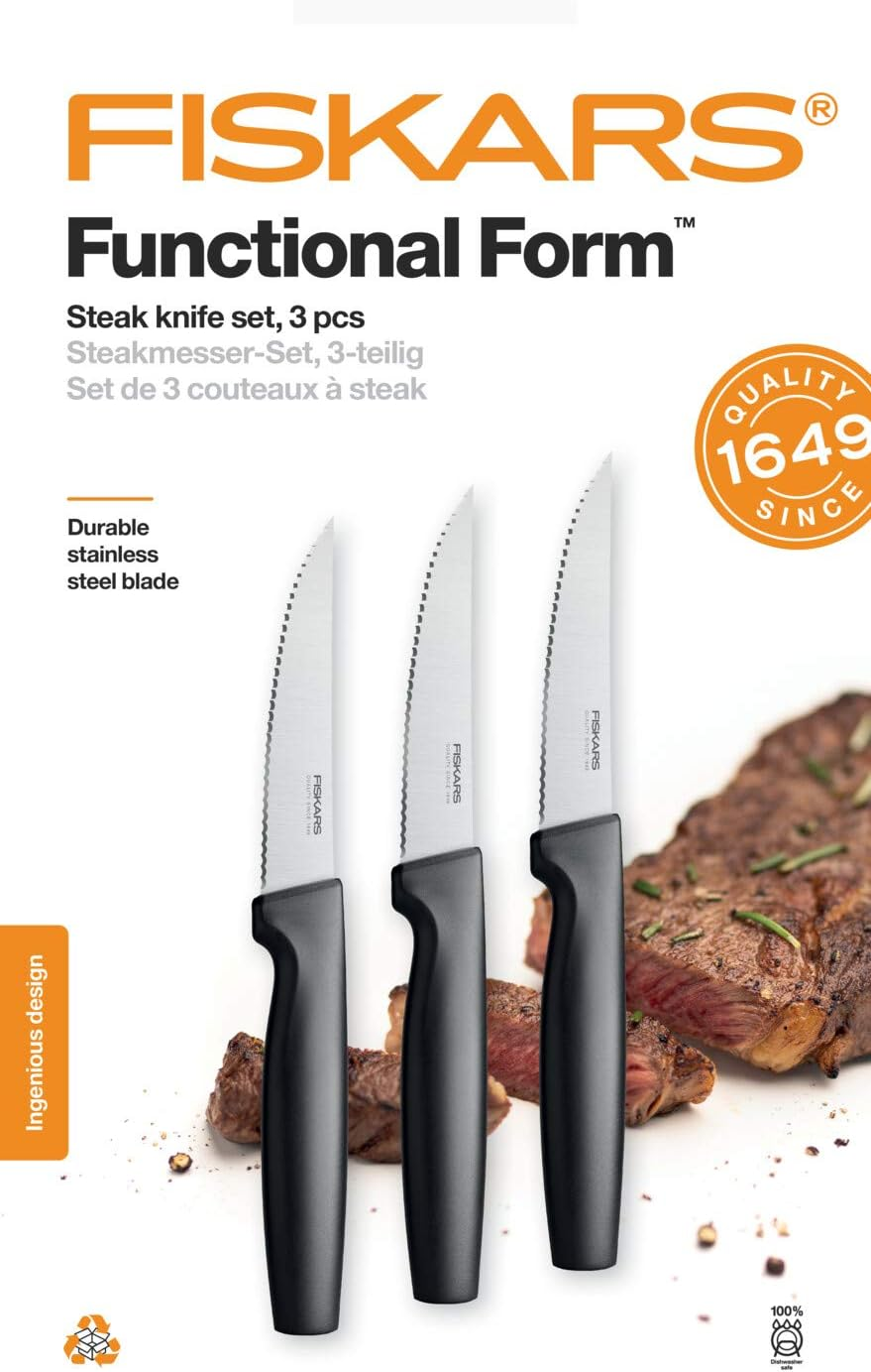 Fiskars Table Knife Set, 3 Pieces, Functional Form image number 5