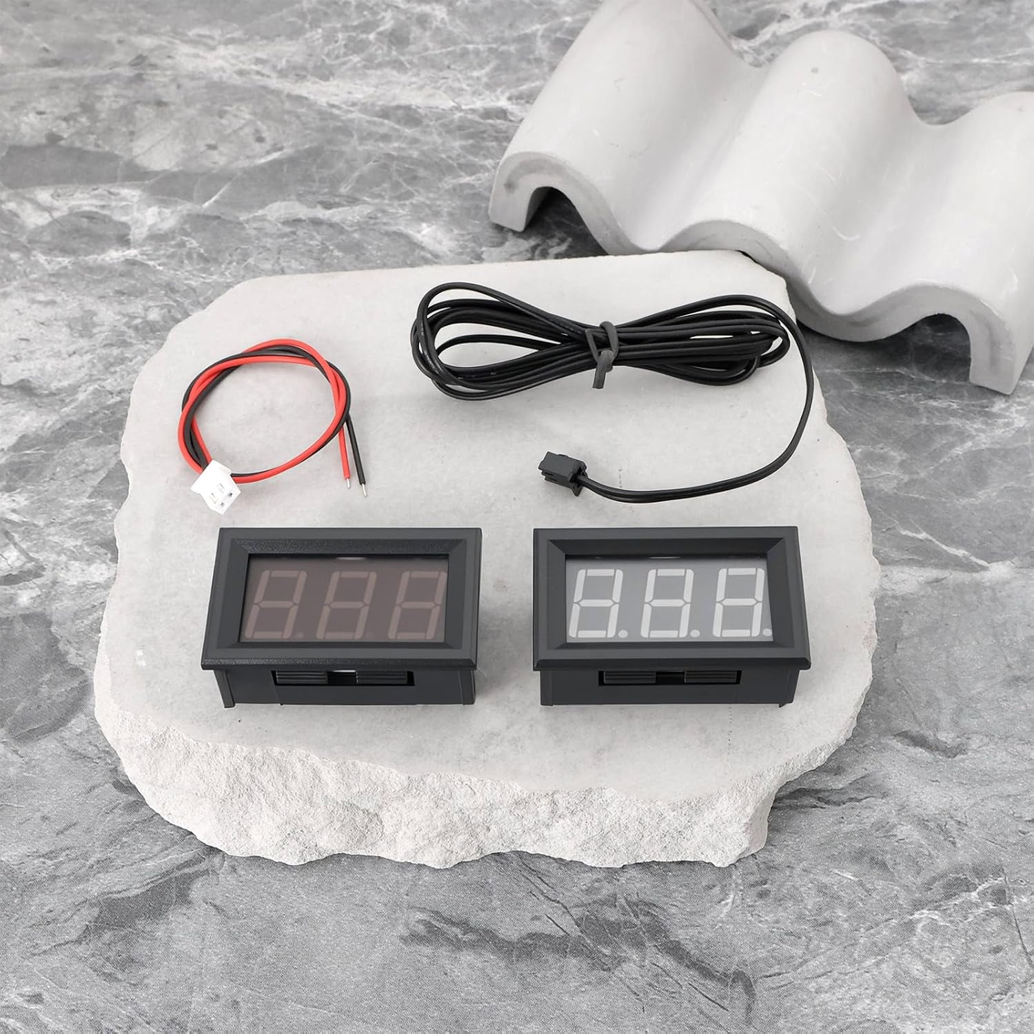 YINETTECH 2Pcs -50~110 &deg;C DC 5-12V Digital Display Thermometer Suitable for Temperature Measurement of Fish Tanks Refrigerators and Water image number 6