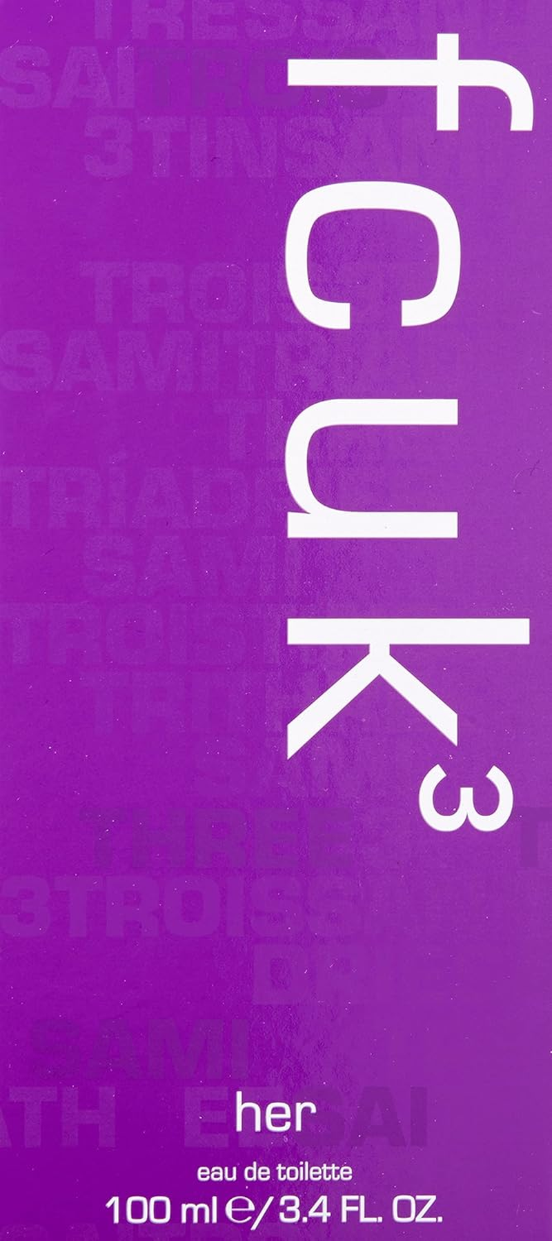 FCUK French Connection Fcuk 3 Uk Eau-De-Toilette Spray, 100Ml image number 3