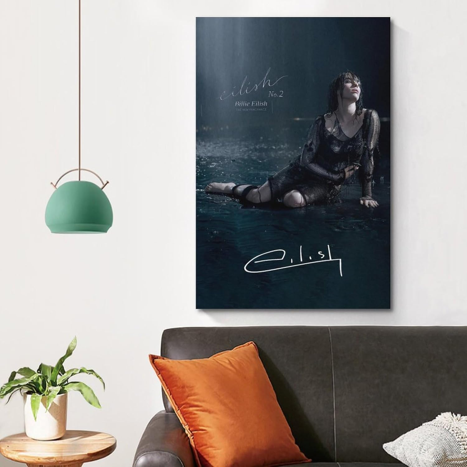 Wall Art Billie Music Eilish Poster Poster Canvas Painting Wall Art Picture Home Decor Print for Bedroom Living Room Dorm Study Bar Office 16X24Inch(40X60Cm) image number 3