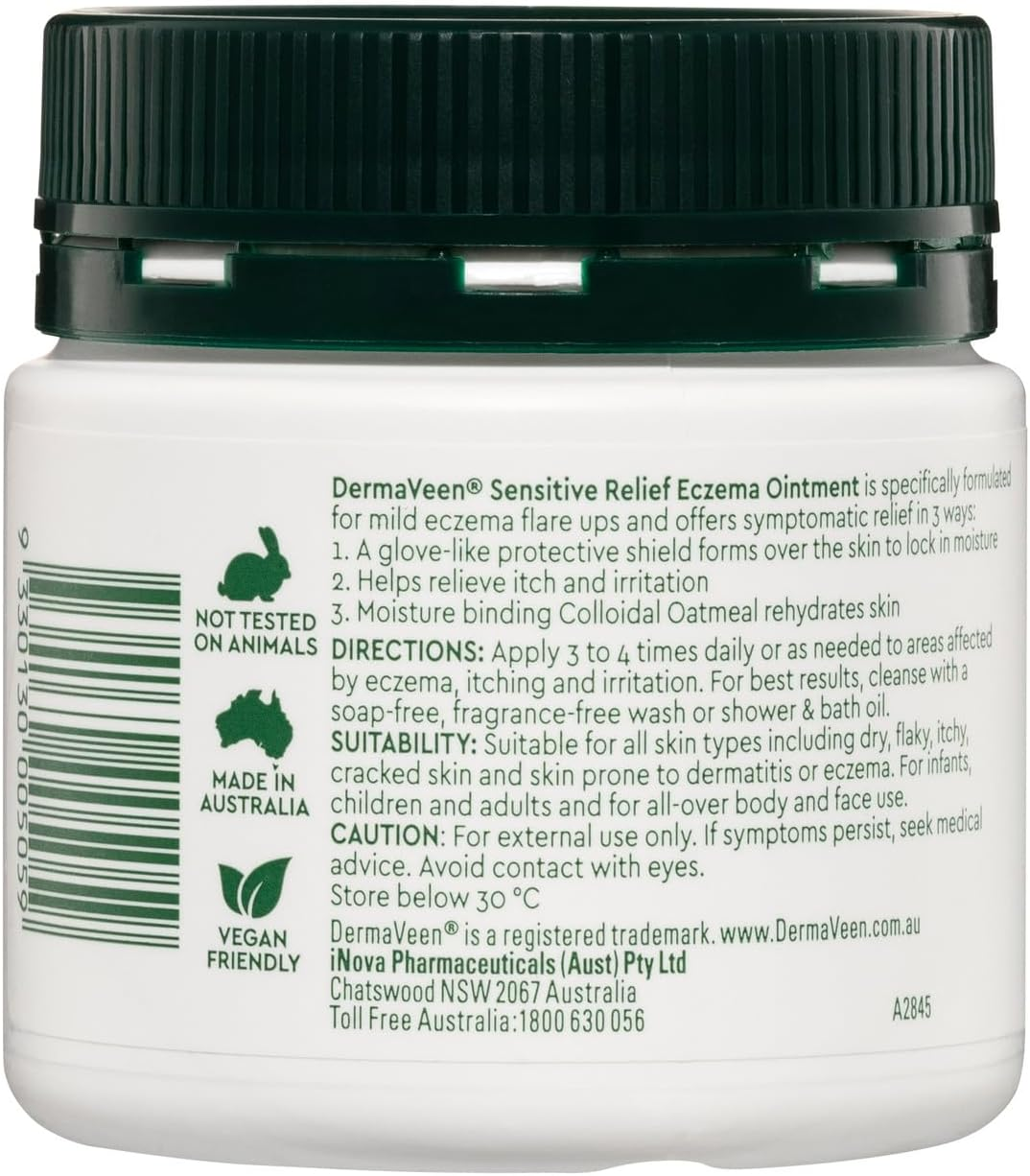 Dermaveen Sensitive Relief Eczema Ointment, 200Ml image number 1