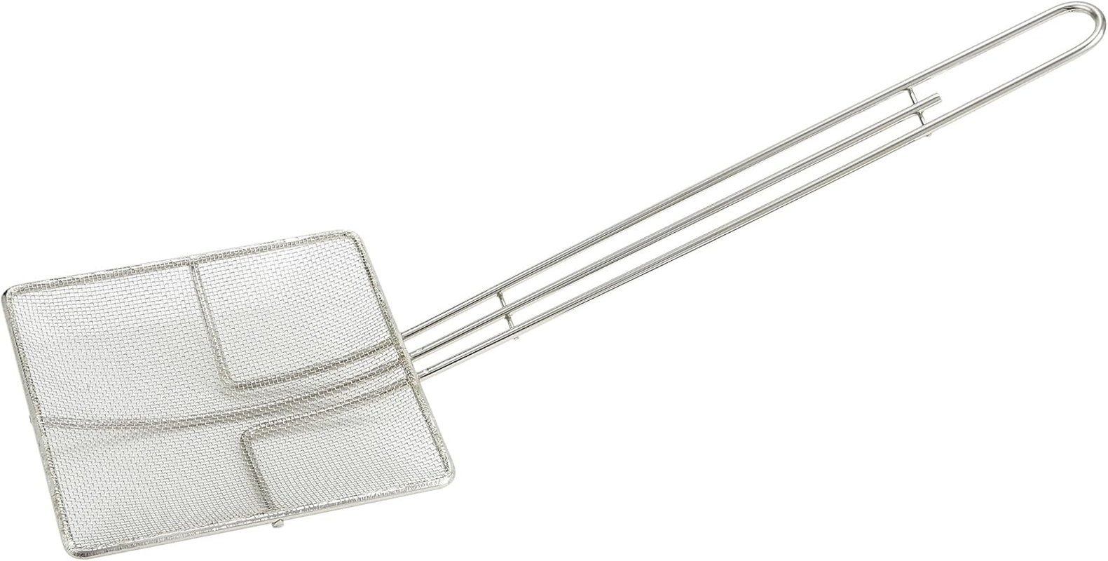 Winco Square Mesh Skimmer, 6.75-Inch, Medium, Nickel