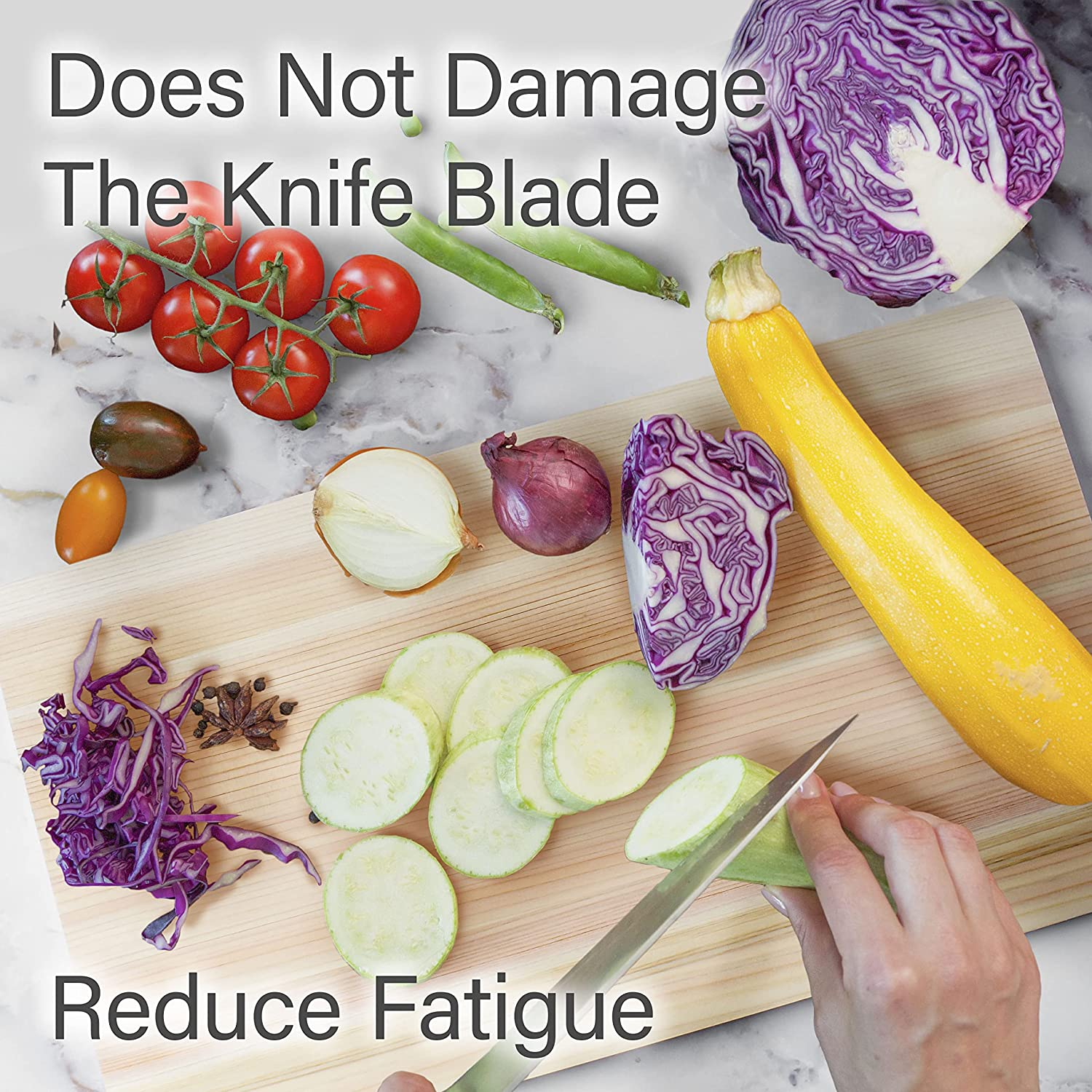 YAMASAN Kyoto UJI Japanese Hinoki Cutting Board - Medium- Natural Cypress Wood Cutting Board, Kitchen Chopping Board, High Durability, Made in Japan (15.35&times;8.66&times;0.59 Inch) (Medium) image number 6