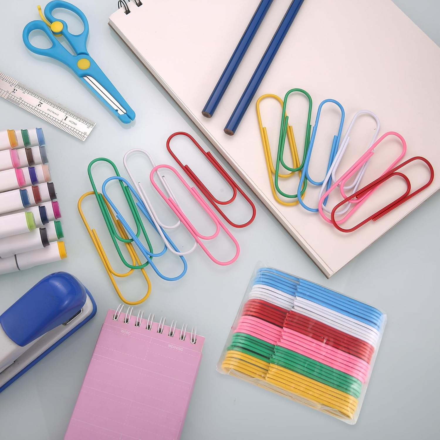 Jumbo Paper Clips,4 Inch Paper Clips Large,30-Pack Paperclips for Paperwork Ideal for Home,School and Office Use,Colored Binder Clip image number 3