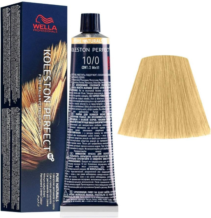 Wella Professionals Koleston Perfect Me + Pure Naturals 10/0 Light Blonde 60Ml