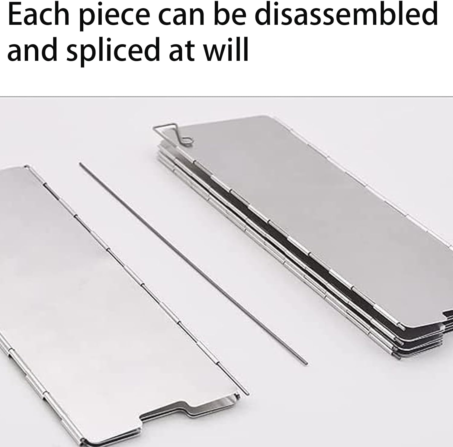 10 Plates Ultralight Folding Camp Stove Windscreen Portable Camping Stove Windshield for Use with Alcohol Stoves and Other Backpacking Stoves,Must for Outdoor Travel