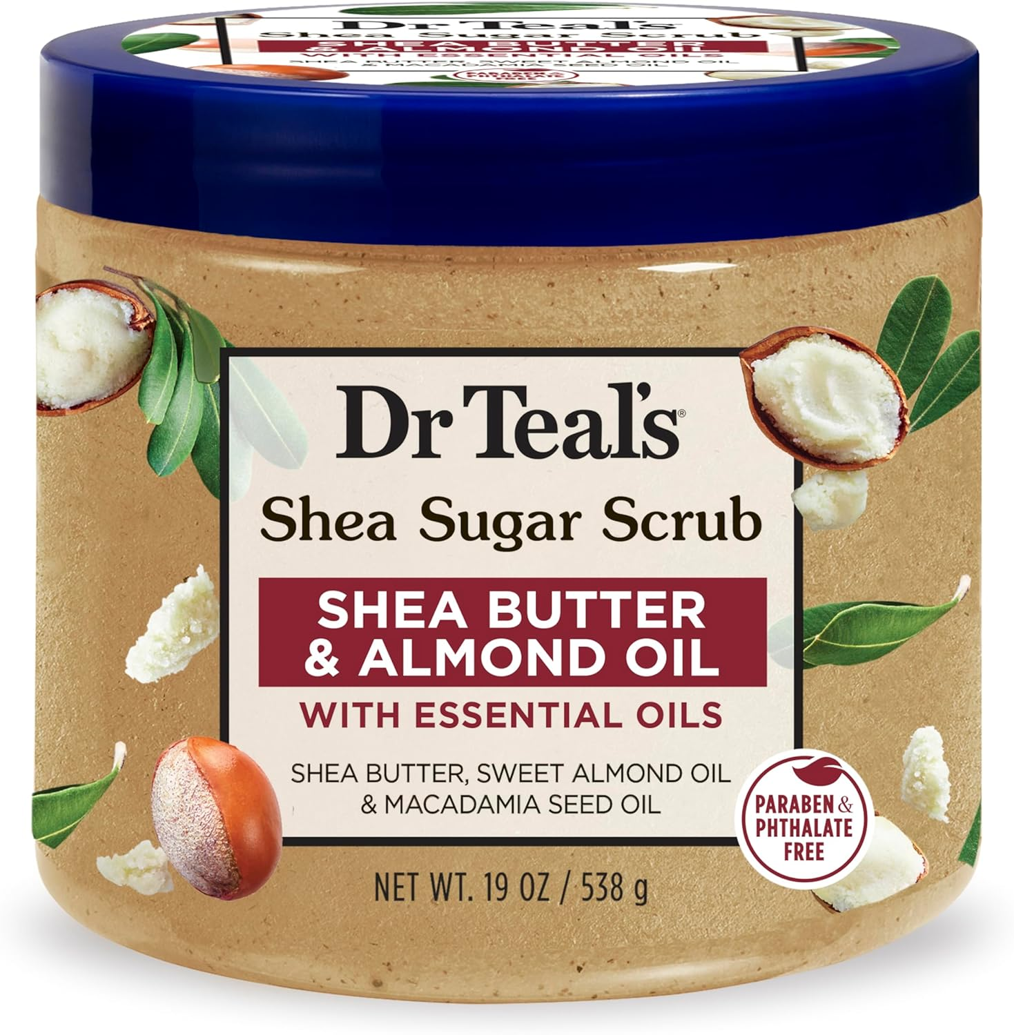 Dr. Teal'S Shea Sugar Scrub Shea Butter & Almond Oil 19 Ounce Jar image number 6