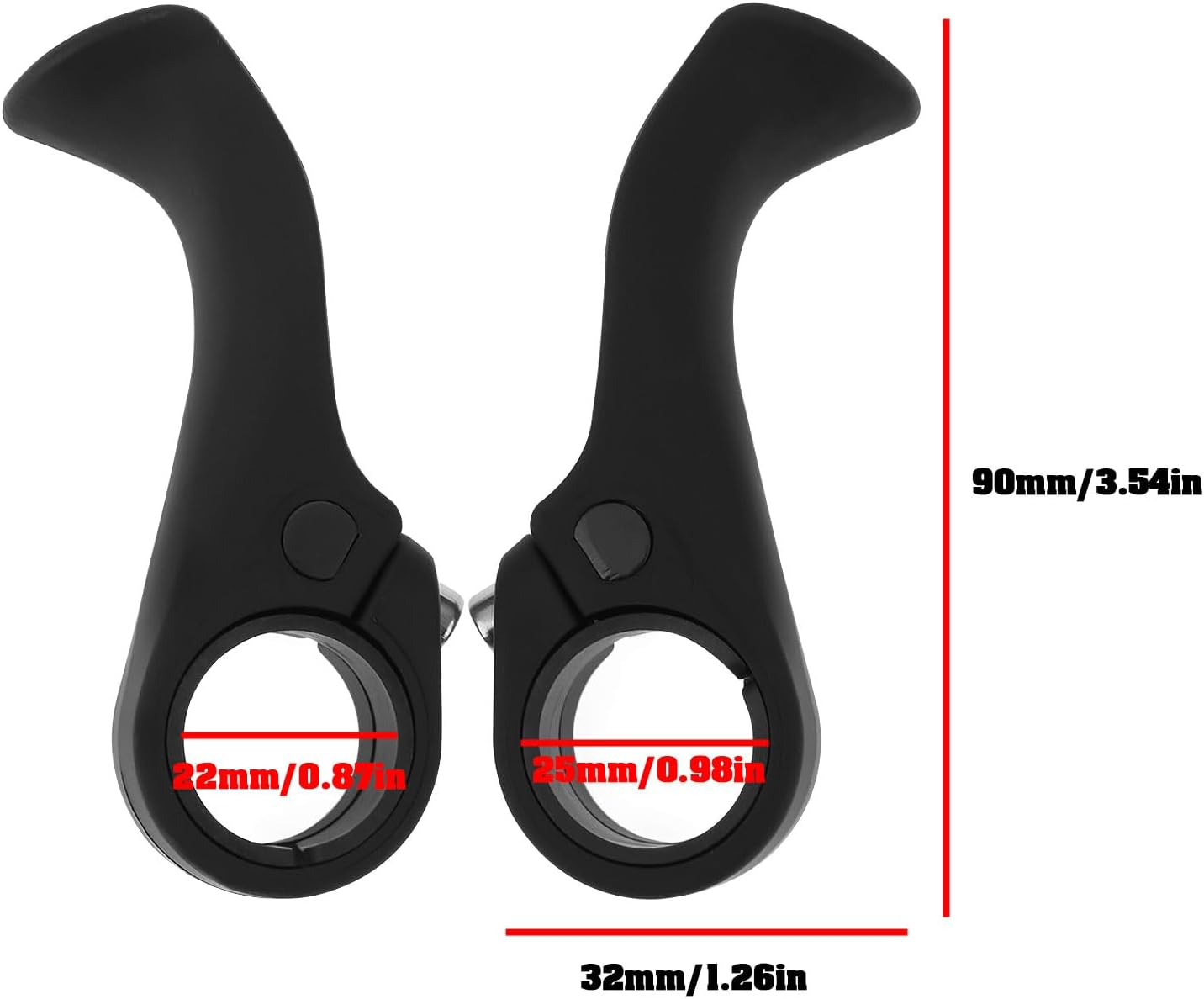 Create Idea 1 Pair Bicycle Innerbarend Grips, Nylon Bicycle Bar Ends for 22Mm Handlebar Mountain Bikes, Road Bikes, City Bikes, Compatible with Sqlab 711, 70X image number 4