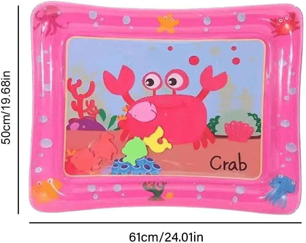 Water Sensory Play Mat with Fish Water Tummy Time Mat Tummy Time Water Play Mat for Bored Indoor Cats image number 3