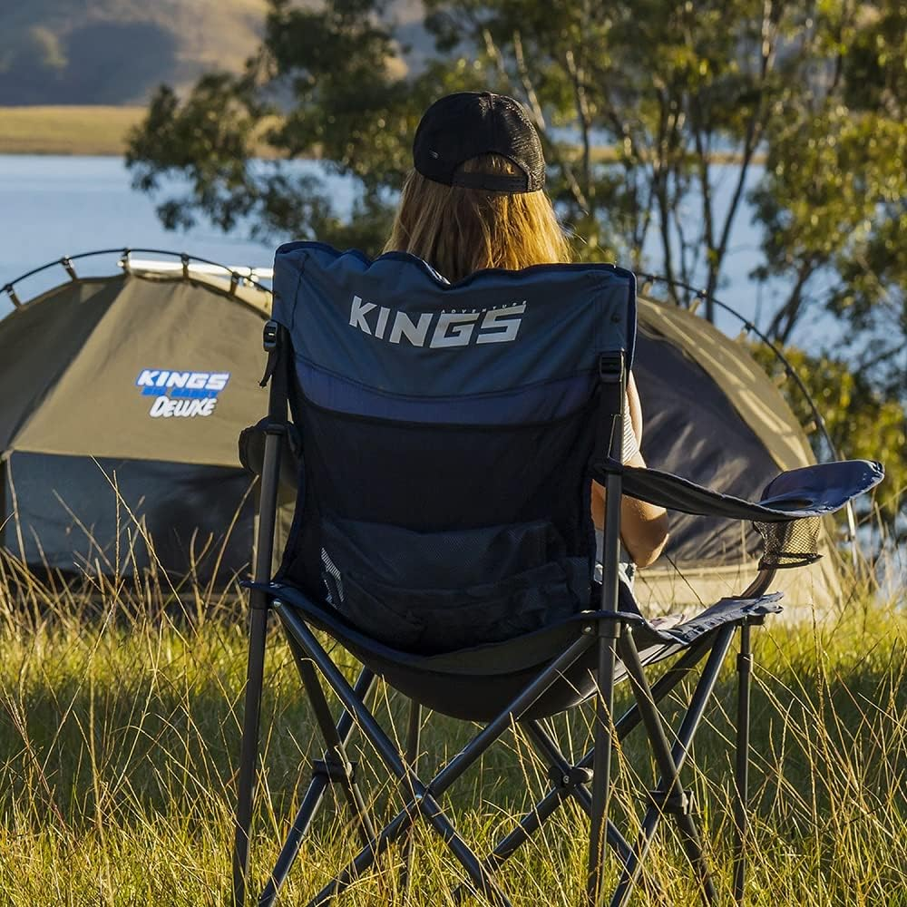 Adventure Kings Throne Portable Folding 300Kg Camping Chair Outdoor Seating 4WD image number 6