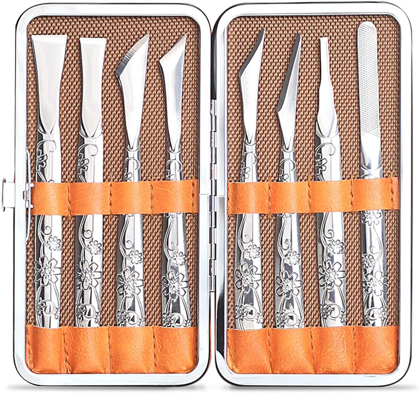 8Pcs Leather Craft Knife, Portable Leather Cutting Tool Leather Craft Skiving Sharp Handle Knife Leather Craft Handwork DIY Tool for Leather Art, Scrapbooking, Foam, Clay, Carving, Scalpel image number 1