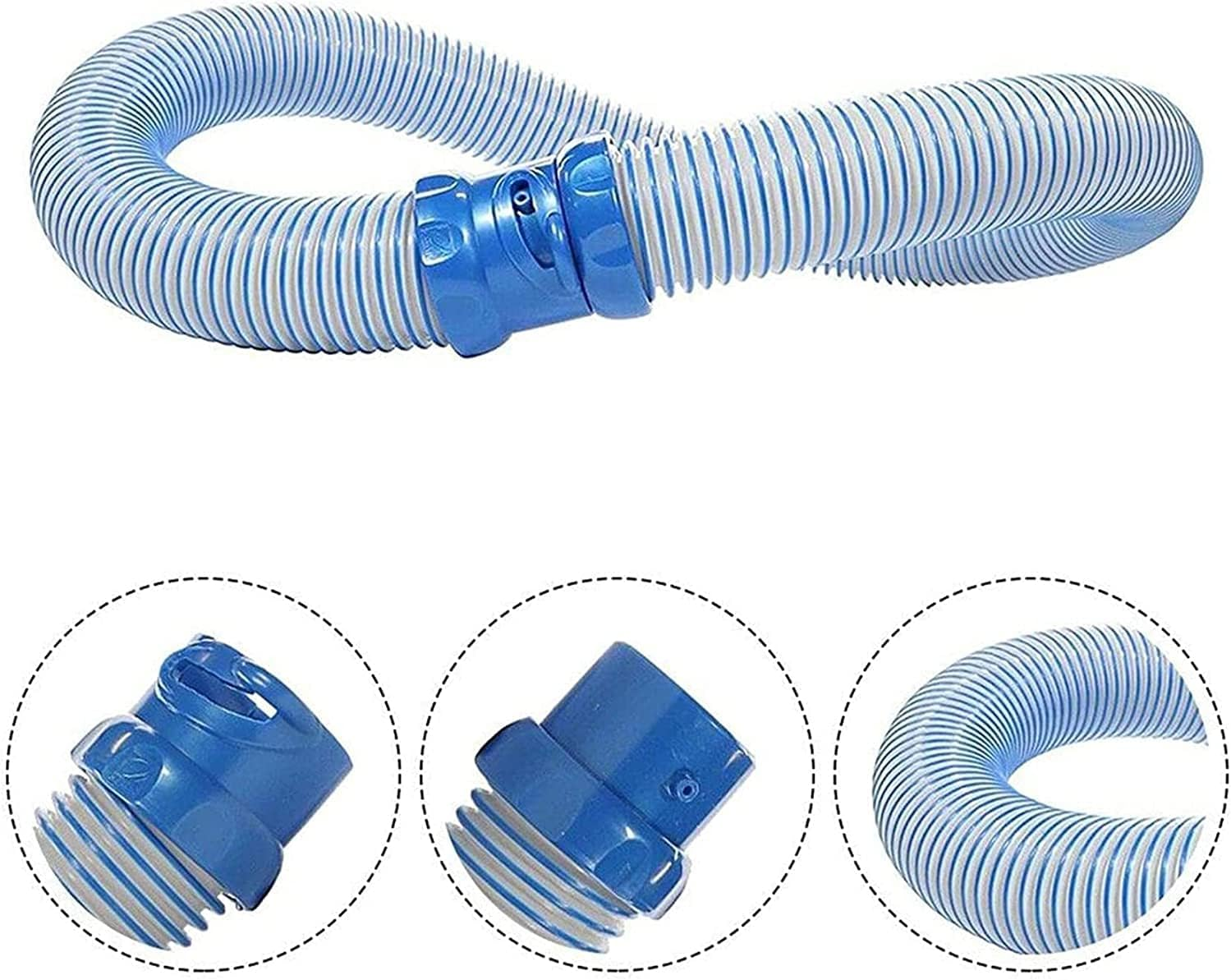 Kiryu Zodiac Mx6/Mx8 Pool Cleaner Hose Replacement Kit, 1M Twist Lock Hose, Blue, 1 Count image number 1