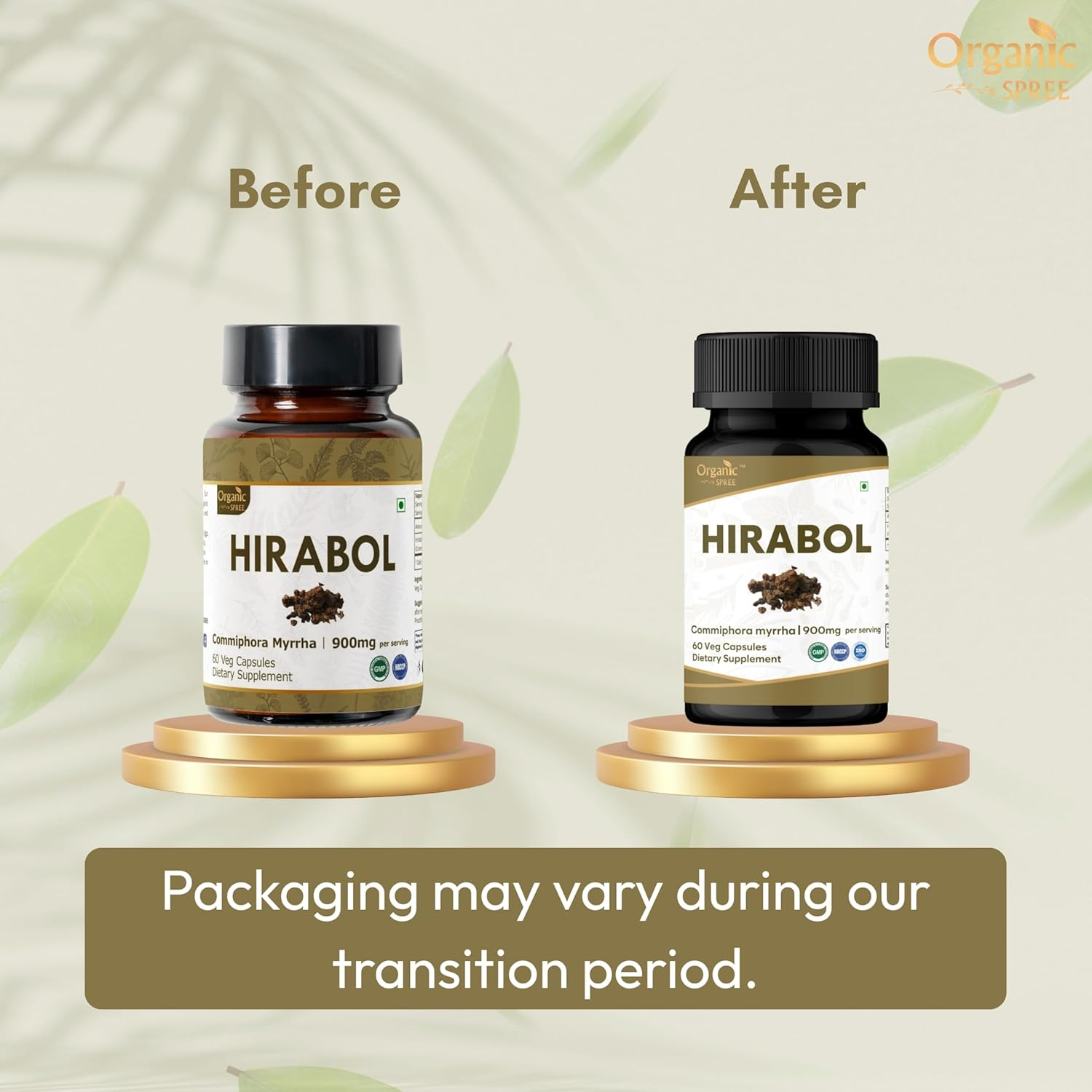 Hirabol 60 Capsules | Commiphora Myrrha (Hirabol) | 900Mg per Serving | Natural and Vegan 60 Capsules - Pack of 2 image number 5