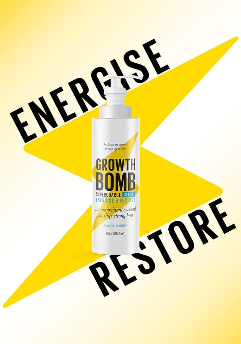 Growth Bomb Hair Growth Energise & Restore Antioxidant Cocktail Serum 185Ml image number 5