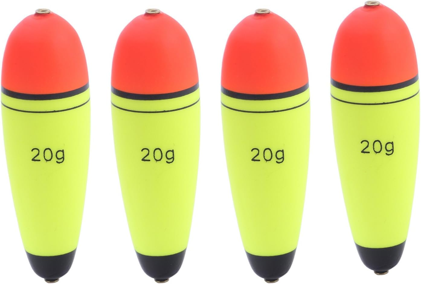 QXPDD 4Pcs Fishing Bobber Float EVA Foam Floats Fishing Floats,Fishing Slip Bobbers for Pike Perch Carp Bass Saltwater Freshwater Fishing,80G