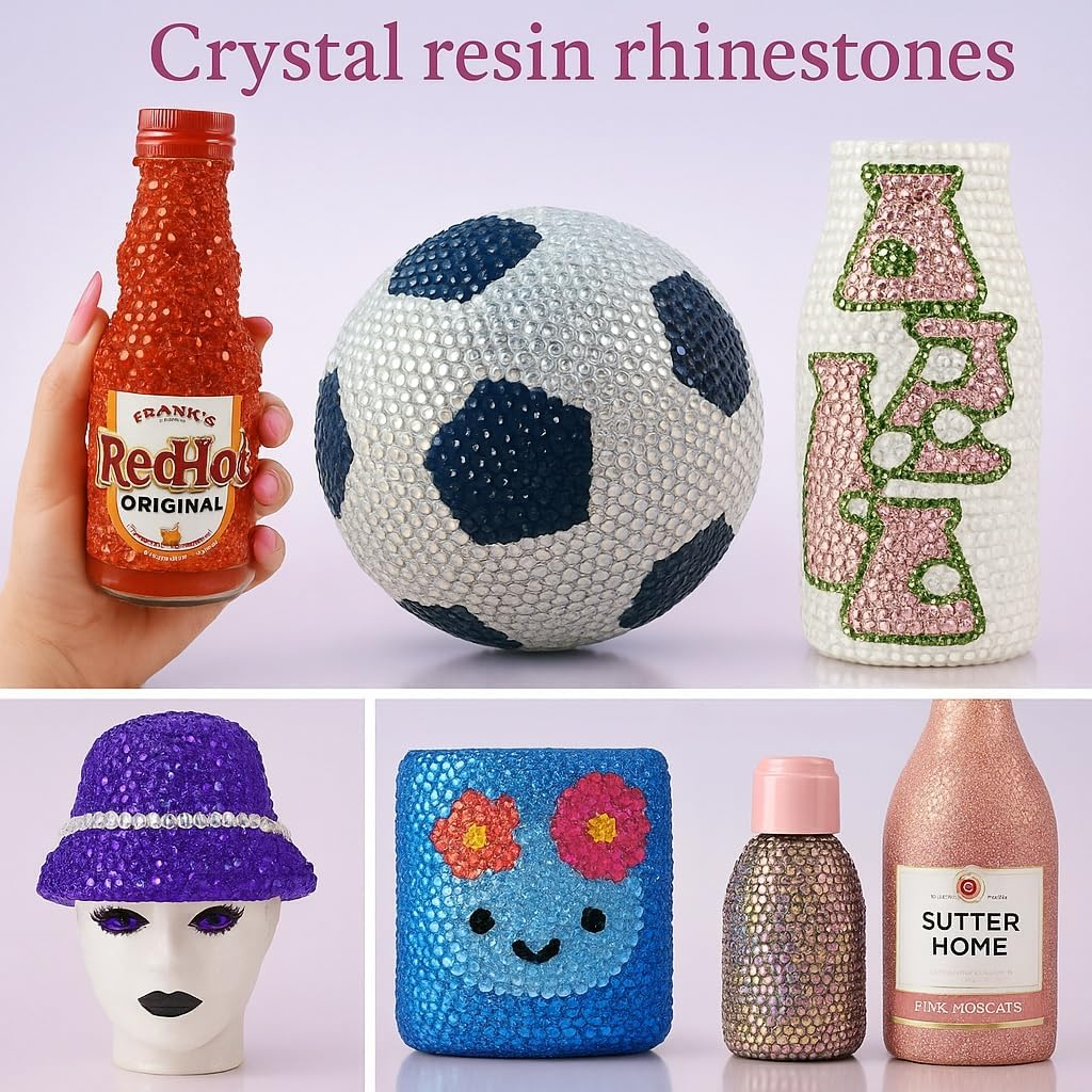 4Mm White AB Resin Rhinestones for Nail Art, DIY Crafts, and Decorations, Non-Hotfix, Requires Glue, Compatible with Tumblers Cups Shoes Clothes, 5000PCS by Damaill image number 3