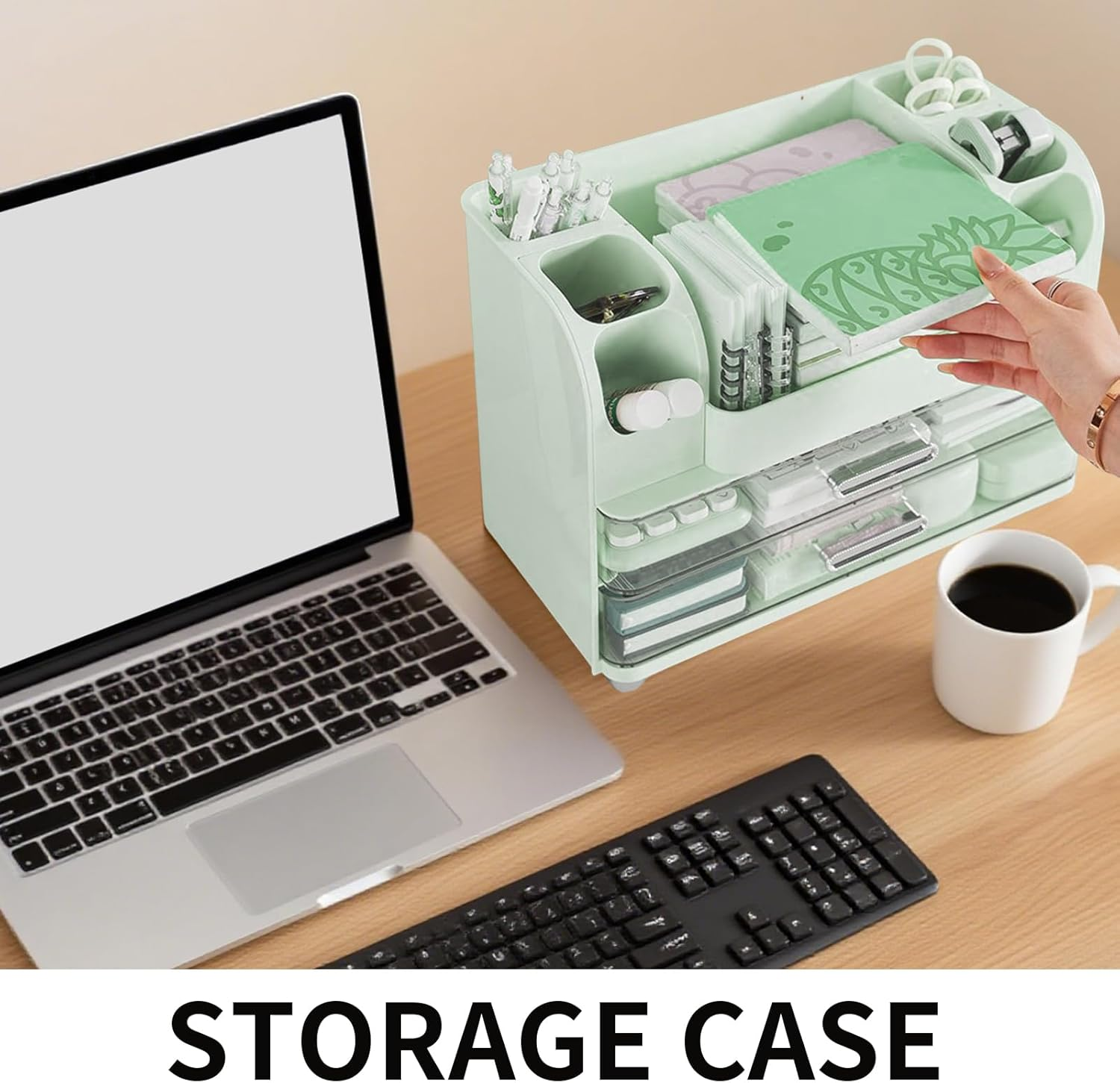 Makeup Organizer - Cosmetic Tabletop Holder | Decorative Desk Organizer for Medicine Makeup Dresser Closet Kitchen Dorm Bedroom Crafts Toiletries Jewelry