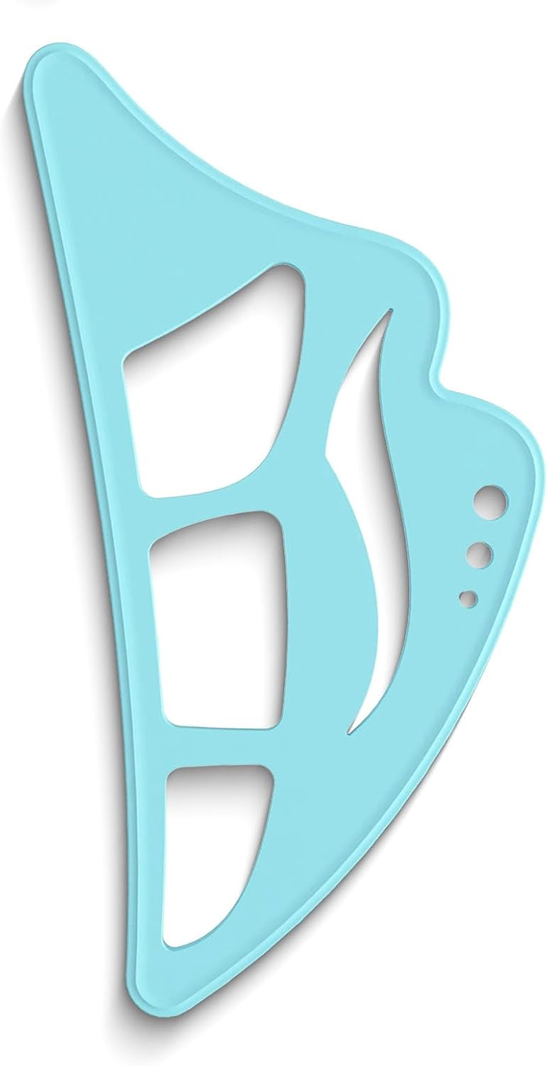 Leeneeneyetour Eyeshadow Tool,5 in 1 New Eyeshadow Assistant Aid Guide Stencils Tool,Professional & Quick Eye Makeup Tool for Women,Beginners (Black)