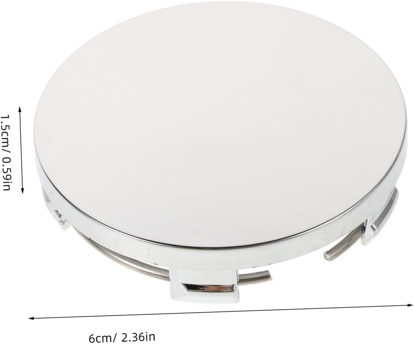 TINEASUR 4Pcs 60Mm Car Wheel Center Caps Hub Caps Vehicle Wheel Hub Cover Replacement Installation Accessories for Automotive Modification image number 3