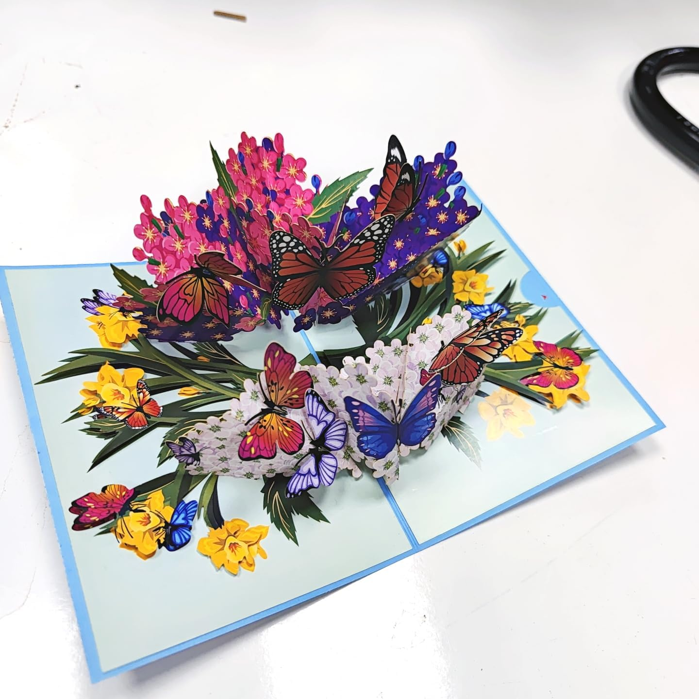 3D Butterfly Pop up Card - Heartfelt Hand-Crafted Greeting Card for Birthday, Anniversary, Thank You with Elegant Design (Get Well, Mom, Dad Gift) image number 1