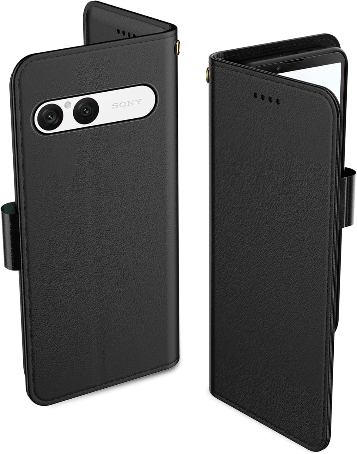 Aiziki for Xiaomi 15T Phone Case, Leather Flip Case with 3 Card Slots & Kickstand, Anti-Drop, Magnetic Closure, Compatible with Xiaomi 15T Case- Black