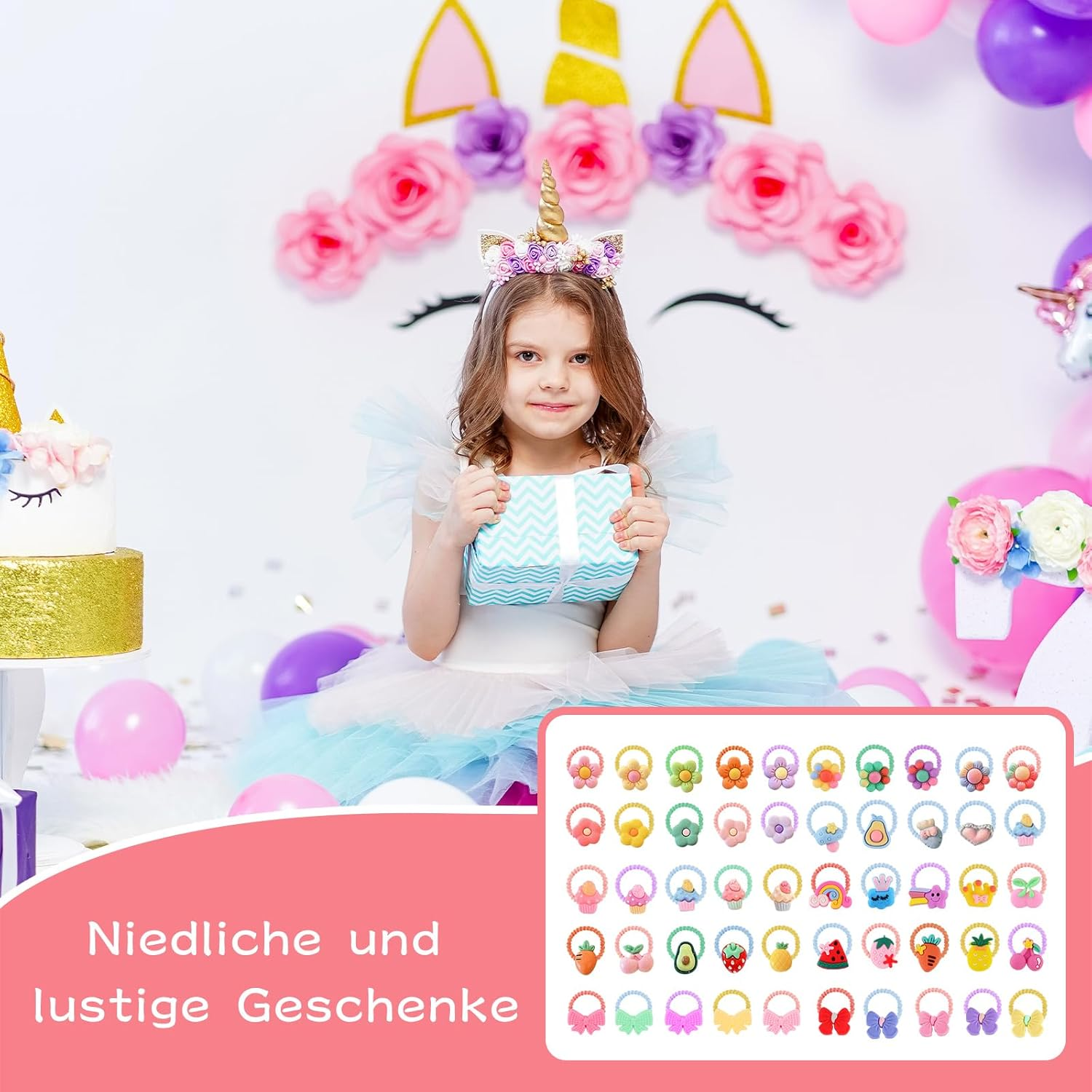 Elastic Hair Bobbles Baby Hair Bobbles Pack of 100 Hair Bobbles with Coloured Hairline Equipped as a Decorator with Faded Hair image number 6