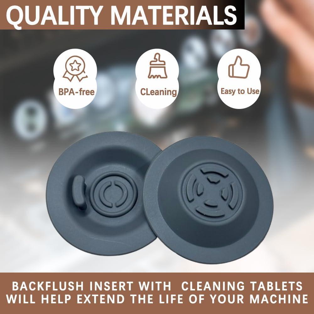 54Mm Espresso Backflush Cleaning Disc Compatible with Breville BES870XL/ BES878BSS/ BES880/ BES840XL/ BES810BSS, Breville 870/880 Replacement Parts Accessories image number 5