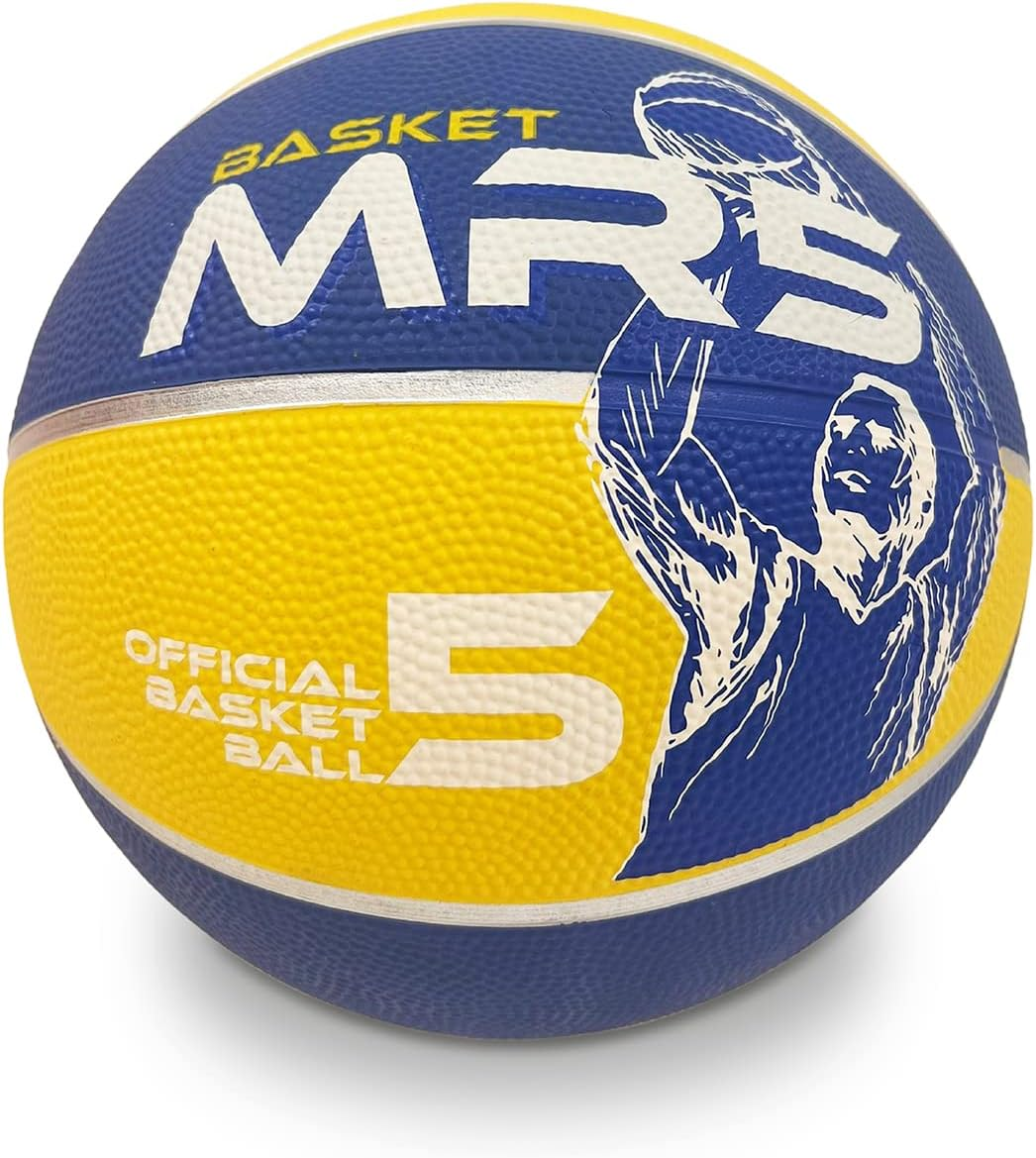 Mondo Toys Dream Team Basketball for Kids - Soft Surface - Size 5 - Orange/Yellow/Blue/Amaranth - 13139 image number 1