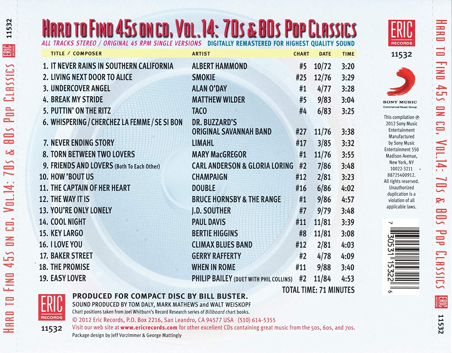 Hard to Find 45S on Cd Vol.14 70S 80S Pop Classics image number 2